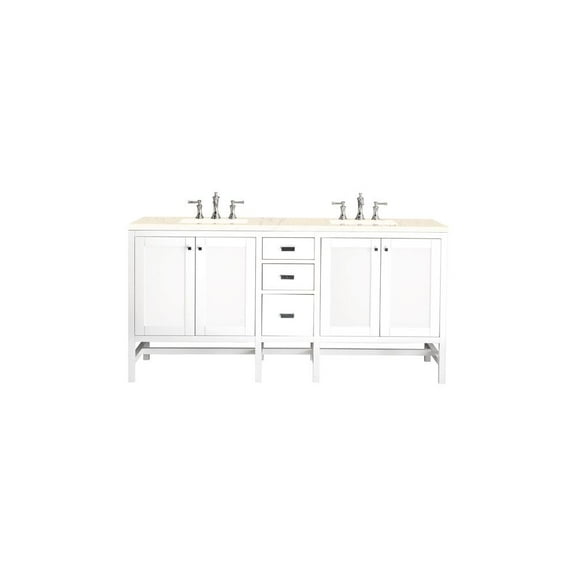 James Martin Vanities E444-V72-3Emr Addison 72" Free Standing Double Basin Hardwood Vanity