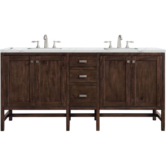 James Martin Vanities E444-V72-MCA-3ENC Addison 72" Free Standing Double Basin Poplar