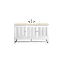 James Martin Vanities E645-V60s-3Emr Athens 60" Free Standing Single Wood Vanity Set -