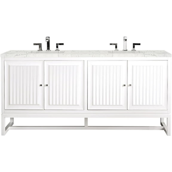 James Martin Vanities E645-V72-3Ejp Athens 72" Free Standing Double Wood Vanity Set -