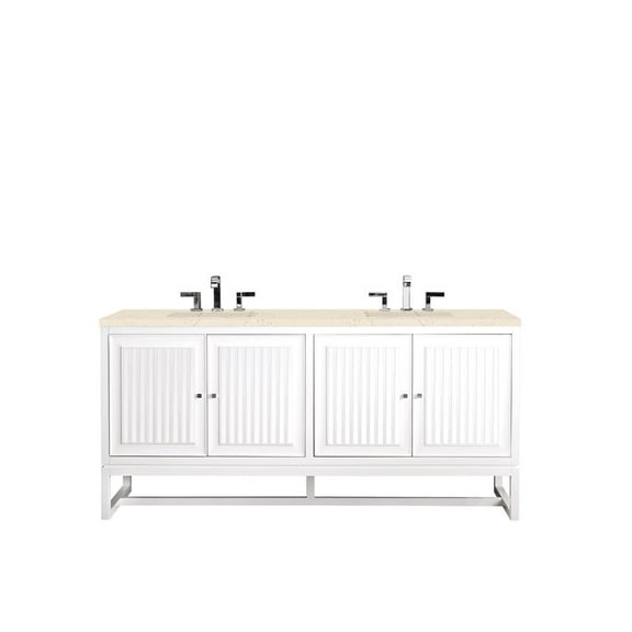 James Martin Vanities E645-V72-3Emr Athens 72" Free Standing Double Wood Vanity Set -