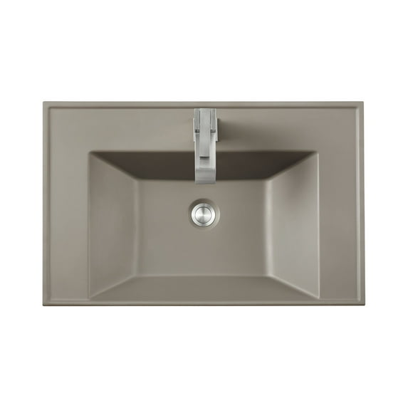 James Martin Vanities Swc-S27.6 27.6" Solid Surface Vanity Top - Grey
