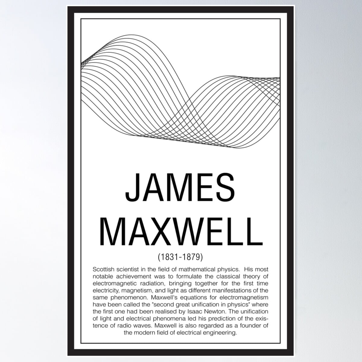 James Maxwell Poster Wall Art, Modern Wall Decor For Living Room ...