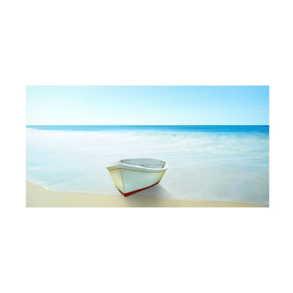 James McLoughlin 'Boat on a Beach III' Canvas Art