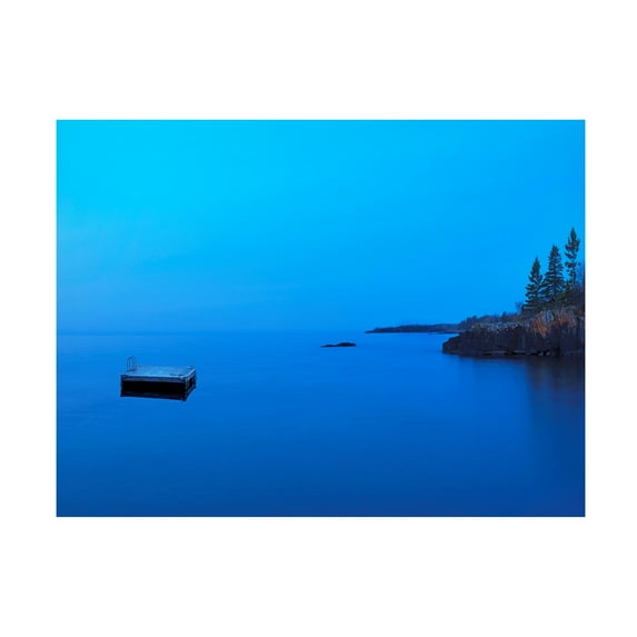 James McLoughlin 'Lakescape XII' Canvas Art
