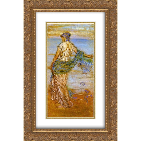 James McNeill Whistler 2x Matted 16x24 Gold Ornate Framed Art Print 'Annabel Lee'