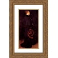 thumbnail image 1 of James McNeill Whistler 2x Matted 16x24 Gold Ornate Framed Art Print 'Arrangement in Brown and Black Portrait of Miss Rosa Corder', 1 of 2
