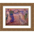 thumbnail image 1 of James McNeill Whistler 2x Matted 24x20 Gold Ornate Framed Art Print 'Symphony in Blue and Pink', 1 of 2