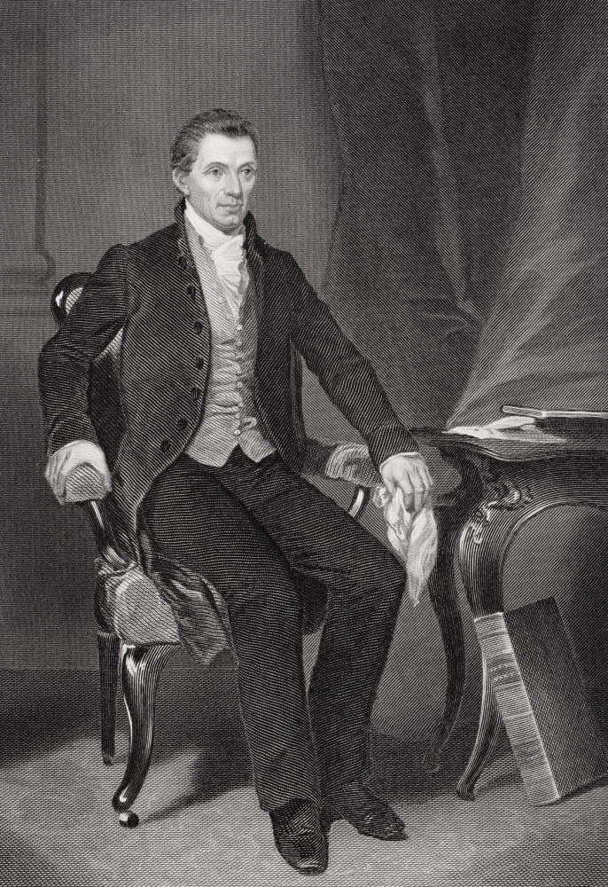 James Monroe 1758-1831 Fifth President Of The United States 181725 From Painting By Alonzo Chappel Canvas Art - Ken Welsh Design Pics (12 x 17)