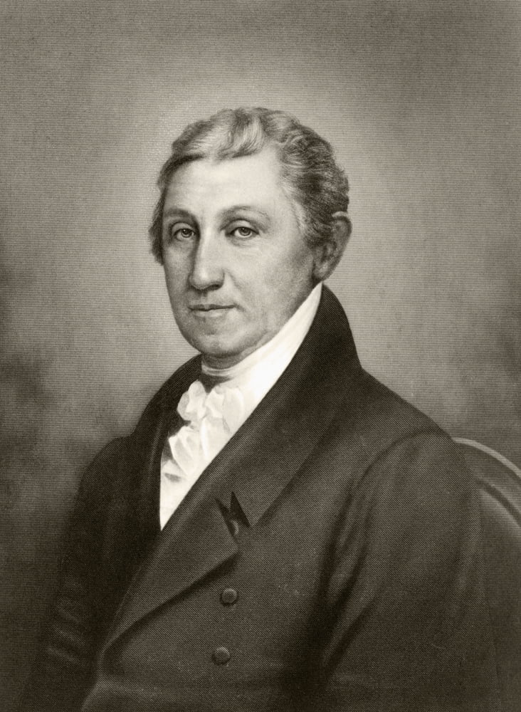 James Monroe 1758 To 1831 Fifth President Of The United States Of America Canvas Art - Ken Welsh Design Pics (24 x 34)