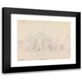 thumbnail image 1 of James Moore 14x12 Black Modern Framed Museum Art Print Titled - Abbotsbury Abbey, Dorset, England (1791), 1 of 5