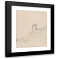 thumbnail image 1 of James Moore 15x18 Black Modern Framed Museum Art Print Titled - Kendal Castle, England (1792), 1 of 5