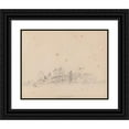 thumbnail image 1 of James Moore 24x20 Black Ornate Framed Double Matted Museum Art Print Titled: Sweetheart Abbey, Scotland (1792), 1 of 5