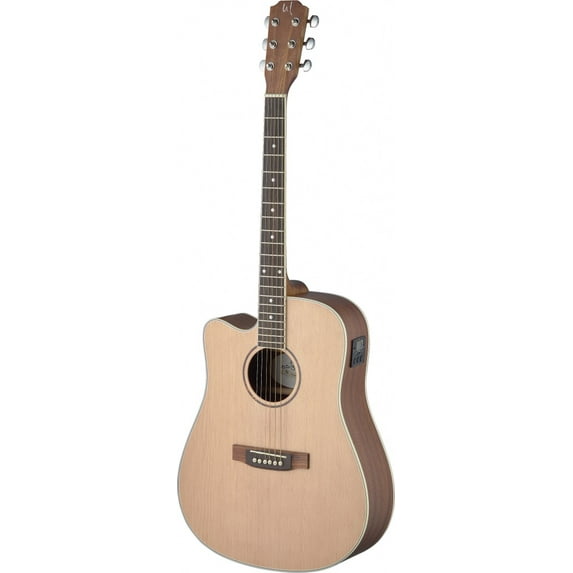 James Neligan ASY-DCE LH ASYLA Series Dreadnought Cutaway Acoustic-Electric Guitar