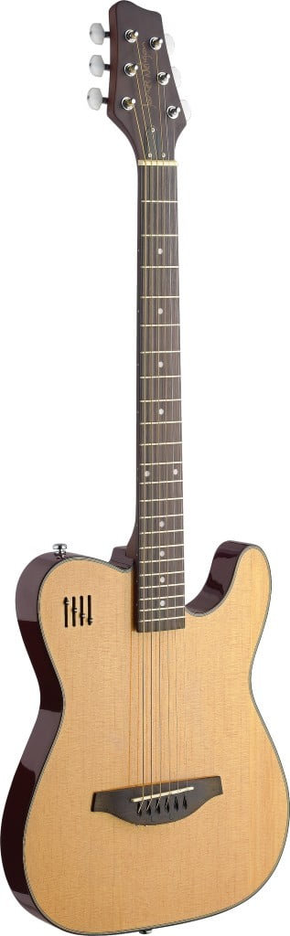 James Neligan EW3000CN Electric Solid Body Cutaway Folk Guitar - Natural