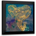 thumbnail image 1 of James, Nola 12x12 Black Modern Framed Museum Art Print Titled - Gold Boho Elephant, 1 of 5