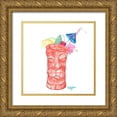 thumbnail image 1 of James, Nola 12x12 Gold Ornate Wood Framed with Double Matting Museum Art Print Titled - Tiki Bar Tonics I, 1 of 4