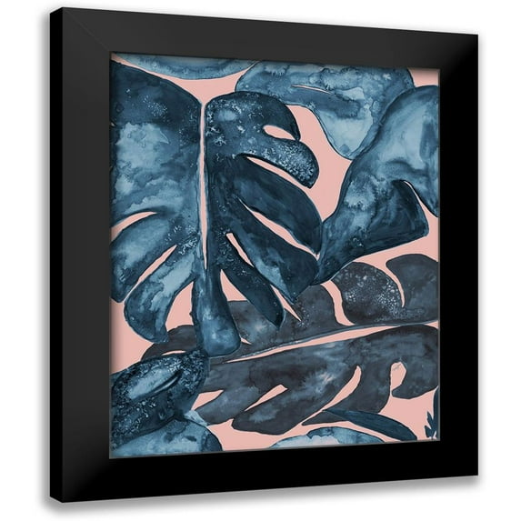 James, Nola 12x14 Black Modern Framed Museum Art Print Titled - Palm Party I