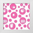 thumbnail image 1 of James, Nola 15x15 White Modern Wood Framed Museum Art Print Titled - Fun Paint Bubbles Pink, 1 of 4