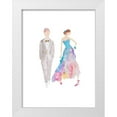 thumbnail image 1 of James, Nola 19x24 White Modern Wood Framed Museum Art Print Titled - Ballroom Couple, 1 of 4
