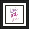 thumbnail image 1 of James, Nola 20x20 Black Ornate Wood Framed with Double Matting Museum Art Print Titled - Love Times 3, 1 of 4