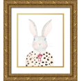thumbnail image 1 of James, Nola 20x23 Gold Ornate Wood Framed with Double Matting Museum Art Print Titled - Sweater Rabbit, 1 of 4