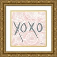 thumbnail image 1 of James, Nola 26x26 Gold Ornate Wood Framed with Double Matting Museum Art Print Titled - Boho XOXO, 1 of 4
