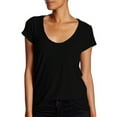 thumbnail image 1 of James Perse Black Deep Sccop Neck T-Shirt (0), 1 of 1