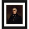 thumbnail image 1 of James Reid Lambdin 15x17 Black Ornate Wood Framed Double Matted Museum Art Print Titled - Zachary Taylor, 1 of 5