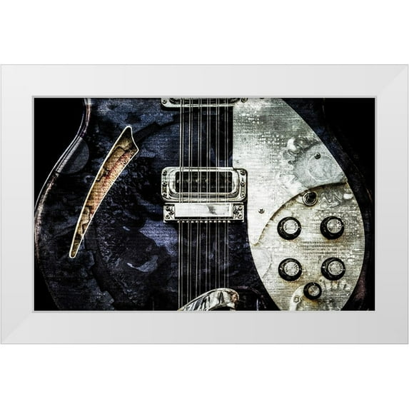 James, Richard 32x22 White Modern Wood Framed Museum Art Print Titled - Grungy Rickenb