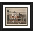 thumbnail image 1 of James Richard Barfoot 23x20 Black Ornate Framed Double Matted Museum Art Print Titled: Progress of Cotton; #1 - Cotton&nbsp;Plantation (1840), 1 of 5