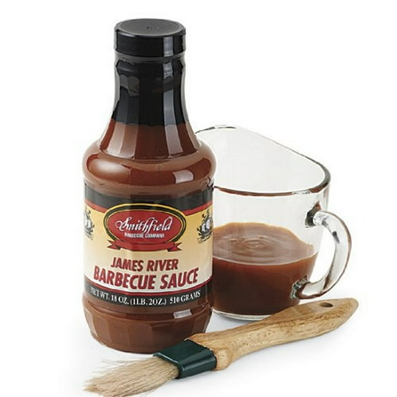 James River Brand BBQ Sauce 18 oz. (Pack of 4) - Great with Pork and Beef