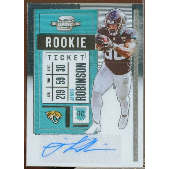 James Robinson AU Rookie Card 2020 Panini Contenders Optic #203