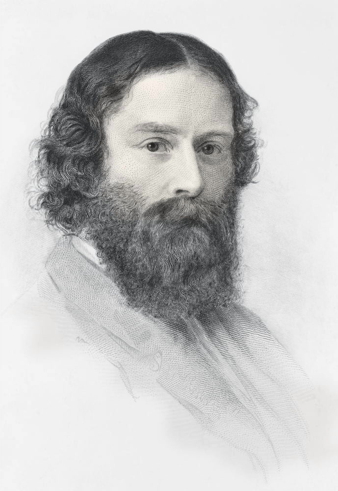 James Russell Lowell 1819 Canvas Art - Ken Welsh Design Pics (12 x 17)
