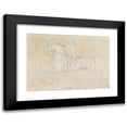 thumbnail image 1 of James Seymour 18x14 Black Modern Framed Museum Art Print Titled - Flying Childers at Exercise; Hooded and Rugged, with Jockey Up, Galloping Up, Galloping to Left, 1 of 5
