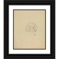 thumbnail image 1 of James Sowerby 12x14 Black Ornate Wood Framed Double Matted Museum Art Print Titled: A Bear, 1 of 5