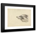 thumbnail image 1 of James Sowerby 14x12 Black Modern Framed Museum Art Print Titled - Head of a Racoon, 1 of 5