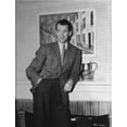 thumbnail image 1 of James Stewart Leaning Pose Classic Portrait Photo Print (8 x 10), 1 of 1