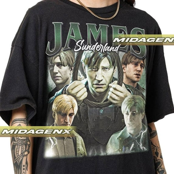 James Sunderland Silent Hill 2 Vintage T-Shirt, Silent Hill 2 Remake Gift For Women and Man Unisex T-Shirt