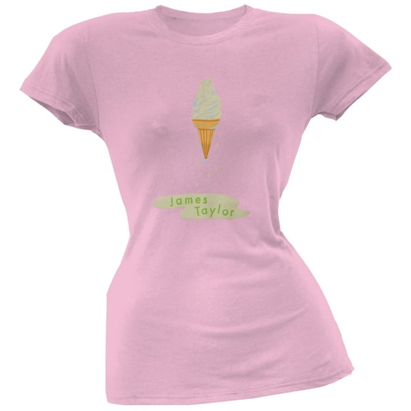 James Taylor Women's Juniors Ice Cream Short Sleeve T Shirt