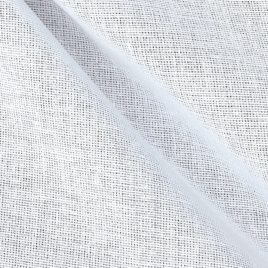 James Thompson 58/60'' Buckram Fabric, White, Fabric by The Yard 