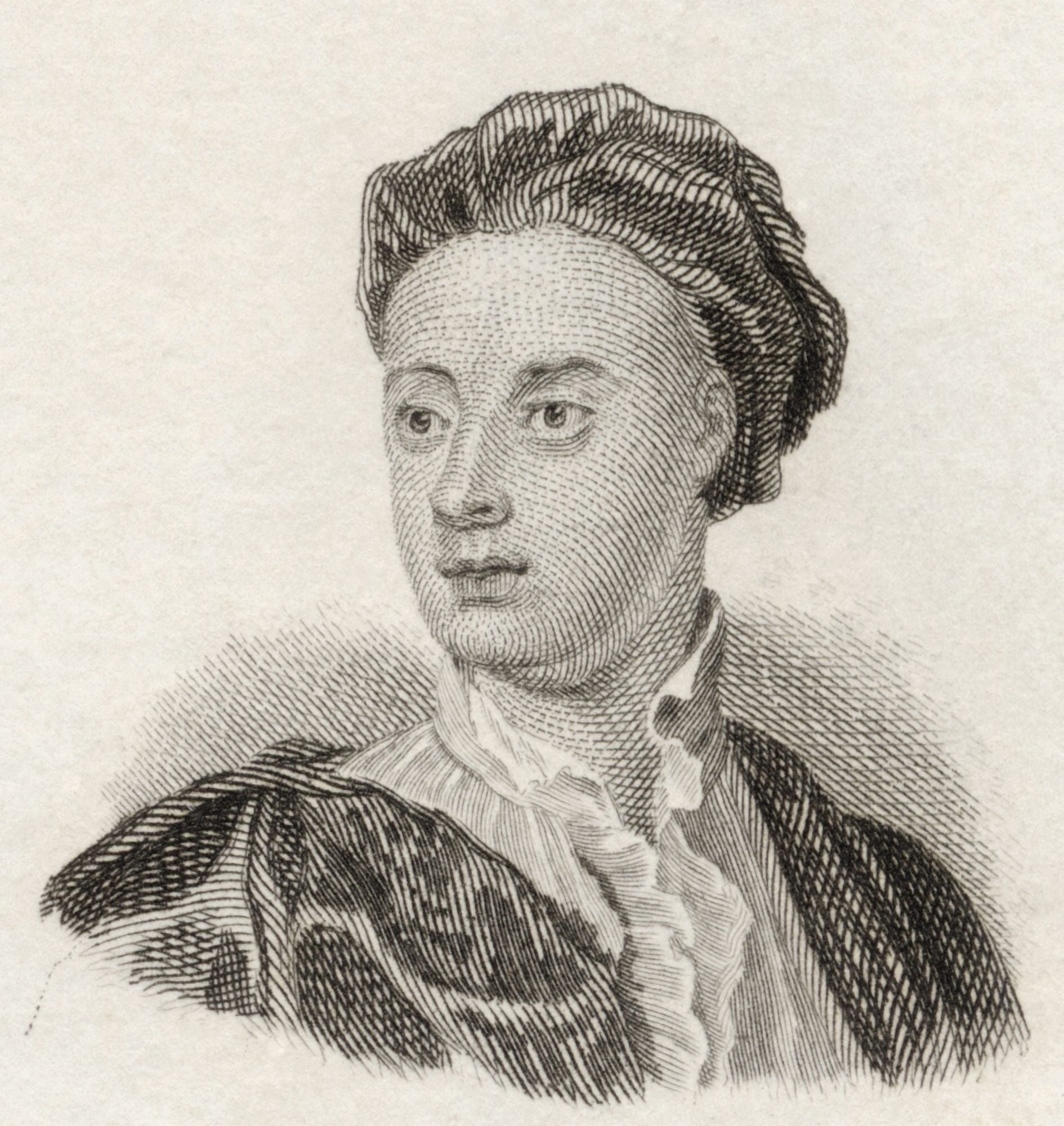James Thomson 1700 To 1748 Scottish Poet And Playwright From Crabbs Historical Dictionary Published 1825 Canvas Art - Ken Welsh Design Pics (14 x 15)