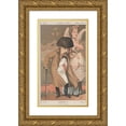 thumbnail image 1 of James Tissot 10x14 Gold Ornate Wood Frame and Double Matted Museum Art Print Titled - Sovereigns, (No. 1) ‘Le Regime Parlementaire’, (Napoleon IIi), from ‘Vanity Fair’ (1869), 1 of 4