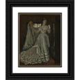 thumbnail image 1 of James Tissot 12x14 Black Ornate Wood Framed Double Matted Museum Art Print Titled: Lady and Chambermaid, 1 of 5