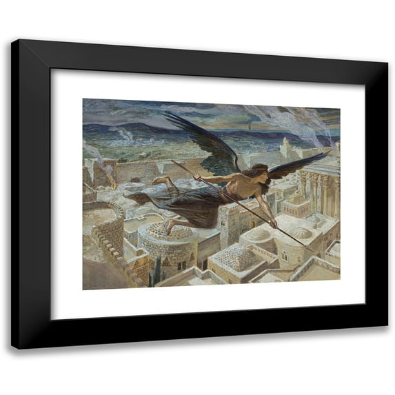 James Tissot 14x11 Black Modern Framed Museum Art Print Titled - The Slaying of the Assyrians (C. 1896-1902)