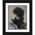 thumbnail image 1 of James Tissot 15x18 Black Ornate Wood Framed Double Matted Museum Art Print Titled - La Liseuse (1883), 1 of 5