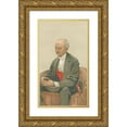thumbnail image 1 of James Tissot 16x24 Gold Ornate Framed and Double Matted Museum Art Print Titled - Vanity Fair; Military and Navy; ‘Spanish Ironclads’, Admiral Sir Hastings Reginald Yelverton, June 23, 1877, 1 of 4