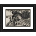 thumbnail image 1 of James Tissot 18x14 Black Ornate Wood Framed Double Matted Museum Art Print Titled - Between the Two My Heart Balance (1877), 1 of 5
