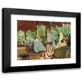 thumbnail image 1 of James Tissot 18x15 Black Modern Framed Museum Art Print Titled - In the Conservatory (Rivals), 1 of 5