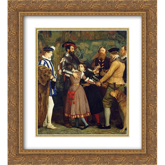 James Tissot 2x Matted 20x22 Gold Ornate Framed Art Print 'The Ransom'
